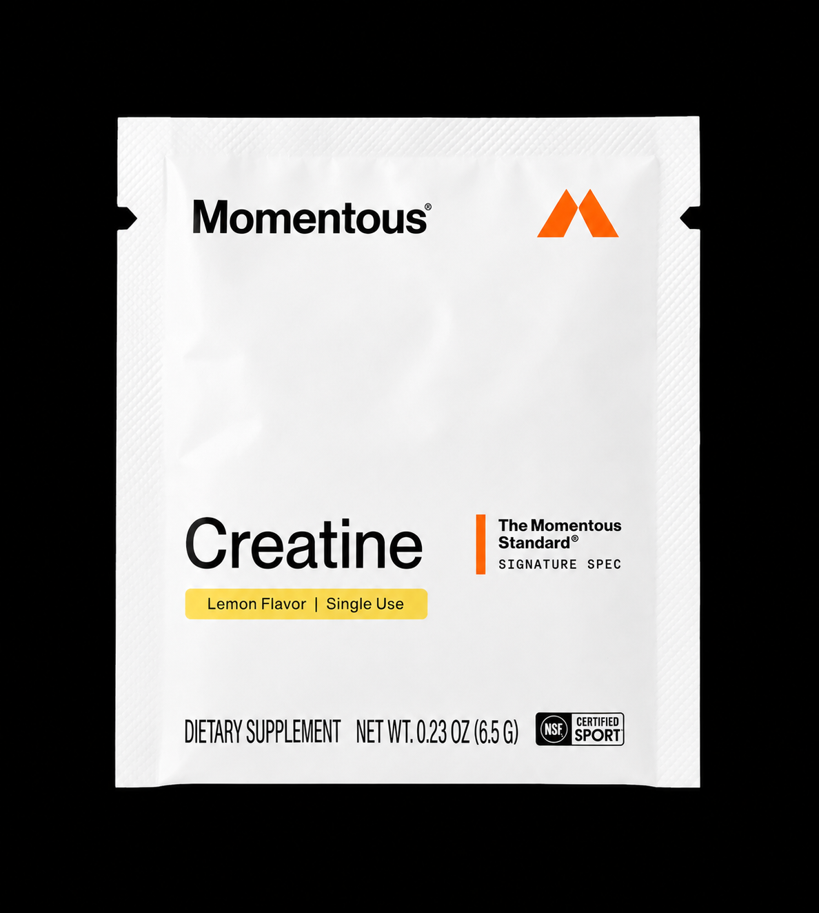 Momentous Creatine Monohydrate packaging